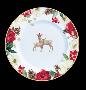 <span class=keywords><strong>Mikasa</strong></span> kỳ nghỉ truyền thống Bộ đồ ăn Sứ 7.5 ''side tấm 10.5' 'bữa ăn tối tấm - Product Image 3