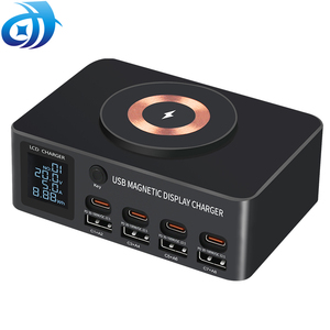 移动充电器制造商140 W 8端口USB智能快速充电3.0带发光二极管显示充电器的USB C型PD端口 - Product Image 1