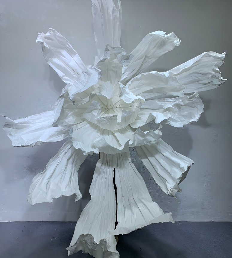 Fleur colorée en papier papillon 220cm