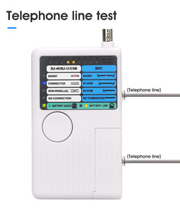 เครื่องทดสอบสายเคเบิลเครือข่าย BNC LAN RJ45 RJ11จากระยะไกลรองรับ WIFI GPRS TCP - Product Image 3