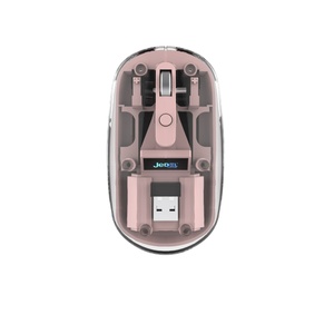 Doppia modalità ergonomica 2.4G BT Wireless ricaricabile Mini Mouse per Computer completamente trasparente per ufficio portatile otticamente 3D Stock - Product Image 1