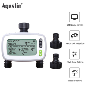 Automatischer Wasser timer für Rasen-und Garten-Kunststoff-Tropfs ystem mit LCD-Display und manueller Override-Funktion - Product Image 3