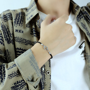 Pulsera de acero inoxidable para parejas, brazalete personalizado de diseño de nuevo estilo, joyería de moda, venta al por mayor