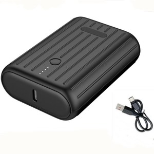 携帯電話パワーバンク10000mAh USB 5V 3Aファン充電式バッテリータイプC入力も出力機能 - Product Image 1