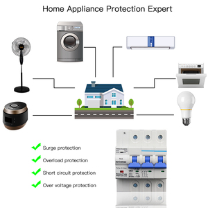 Tuya Smart Remote Square Disyuntor de caja moldeada de alto voltaje Digital para batería de 48V 100A 4P WiFi Smart Home Product - Product Image 6