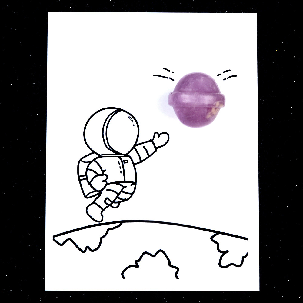 Lilac - 20mm planet card