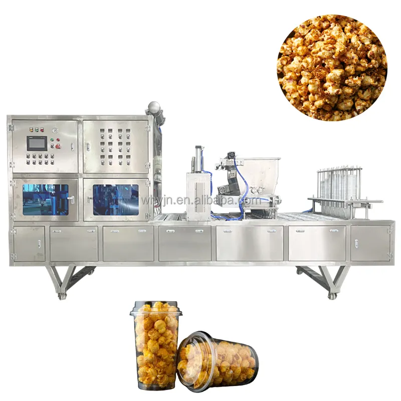 Автоматическая машина для наполнения и запечатывания хлопьев для попкорна, арахисовых бобов