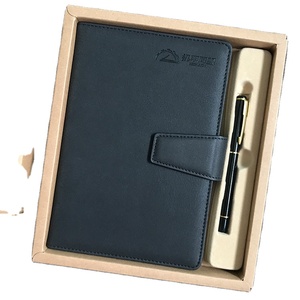定制豪华笔记本礼品套装促销活动标志凹面厚纸直纹圆点行政策划书籍 - Product Image 3