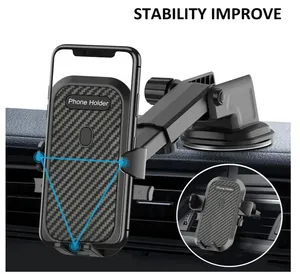 3 in1ユニバーサルカーエアベント電話ホルダークレードルカーエアベントマウント電話ホルダー携帯電話用