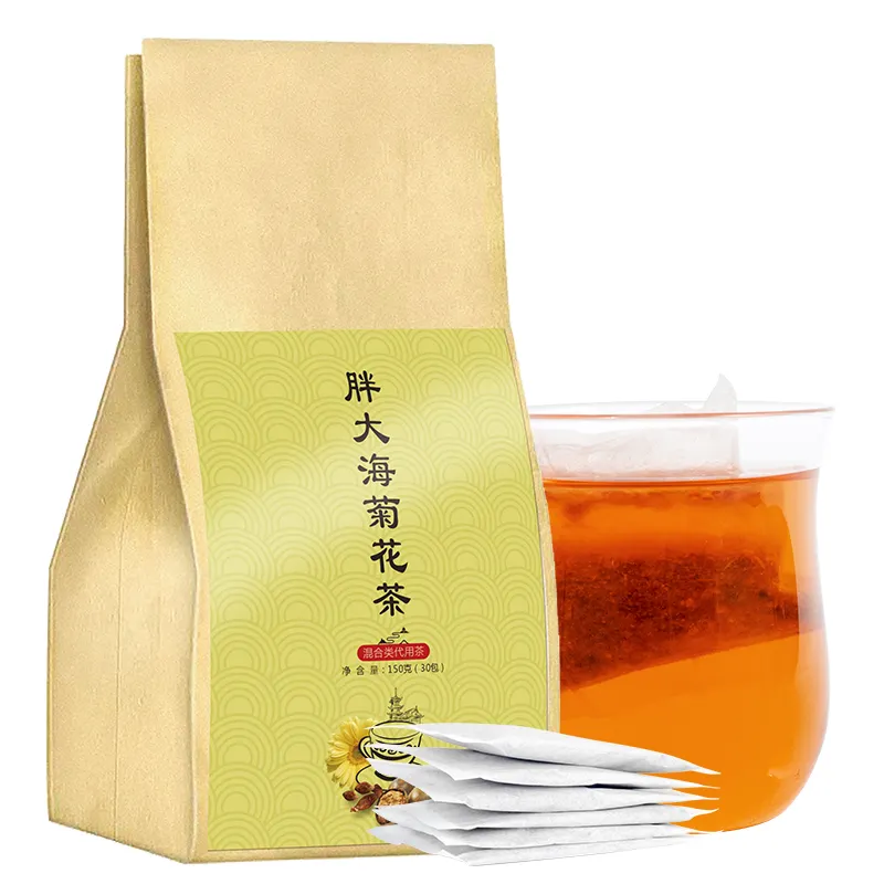 Vente en gros de sachets de thé santé désintoxication de fruits bateau à base de plantes chinoises sachets de feu transparent tisane chinoise