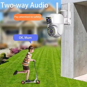 HD 4K Lente dual WiFi Exterior PTZ Cámara IP Seguimiento automático Resolución de 4MP Seguridad para el hogar NVR Opciones de almacenamiento de datos - Product Image 2
