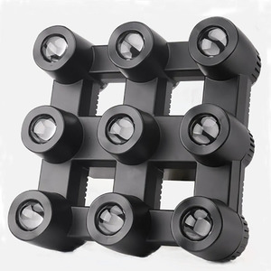 AOPU 9*40w RGBW 4In1 Led yıkama mobil DJ aydınlatma 9 gözler renkli işın kör DMX LED matris paneli sahne ışıkları - Product Image 2