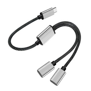 3 in 1 USB C Hub 30CM şarj müzik ve klavye fare Flash sürücü için OTG adaptörü sabit Disk - Product Image 2