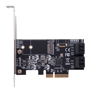 PCIe X4ถึง4พอร์ต SATA III 6G SSD HDD Controller และ M.2 B Key 2242อะแดปเตอร์ขยาย Ngff JMB 585ชิปสำหรับโซลูชันการจัดเก็บ - Product Image 1