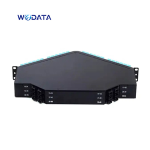 MTP/MPO alta densidad MPO Cassette 144 fibra Breakout 1U ángulo LC Patch Panel - Product Image 2
