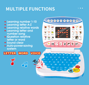 Frühe Bildung Bildschirm Bildungs studie Computer Intelligente Lernmaschine Laptop mit Maus Classic für Kinder Mini-Spielzeug
