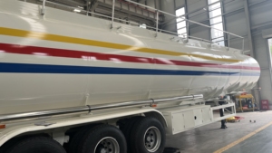 סגסוגת אלומיניום 45000 ליטר נוזל/שמן/דלק נגרר עם 3 סרנים לטנזניה