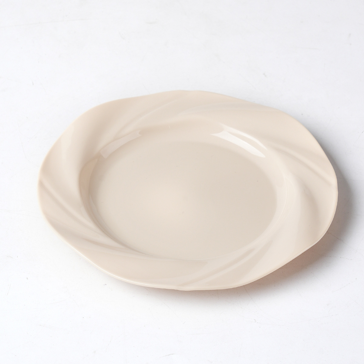 Assiette à pâtes - beige