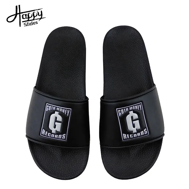 Happy slides Chinelo Slide Homens Maß gefertigte koreanische Hausschuhe Schwarze Slides Sommers andalen 2023 PVC Slides Schuhe Sandale Slip-on