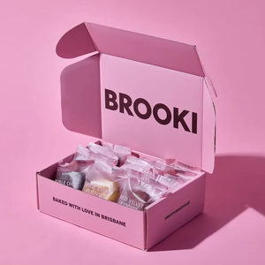 Nhà Máy Bán buôn hộp sóng bao bì biểu tượng tùy chỉnh bánh bánh cookie Hộp gói - Product Image 1