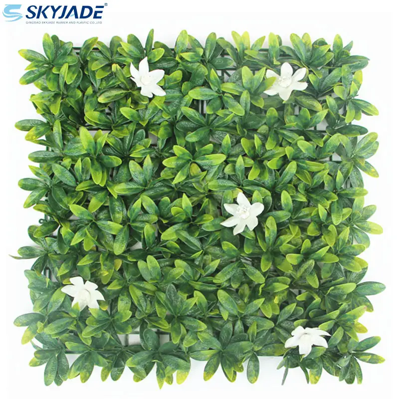 SKZ50-Xing 최고의 가격 회양목 인공 잔디 벽 패널 장식 최고 품질 인공 회양목 플라스틱 잎