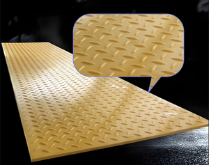 UHMWPE HDPE geçici zemin koruma matı inşaat için PE plastik 15/18/20mm kalın UV baskı CNC kesim için ışık - Product Image 3