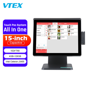 15'' Ordering Machine Desktop <strong>Computer</strong> Single Double Retail Pos Touch Screen Monitor All in One Pos <strong>System</strong> With Wind Ows <strong>Android</strong> - Product Image 1