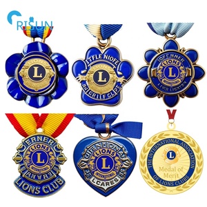 Sản Xuất Tùy Chỉnh Từ Thiện Quốc Tế Sư Tử Câu Lạc Bộ Huy Chương Medalla Huy Chương Giải Thưởng Tùy Chỉnh Sư Tử Câu Lạc Bộ Huy Chương - Product Image 1