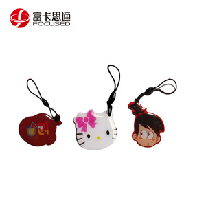 Cheap HF QR <strong>Code</strong> NTAG213 Epoxy Keychain NFC Ear Dog Animal RFID Tag - Product Image 3
