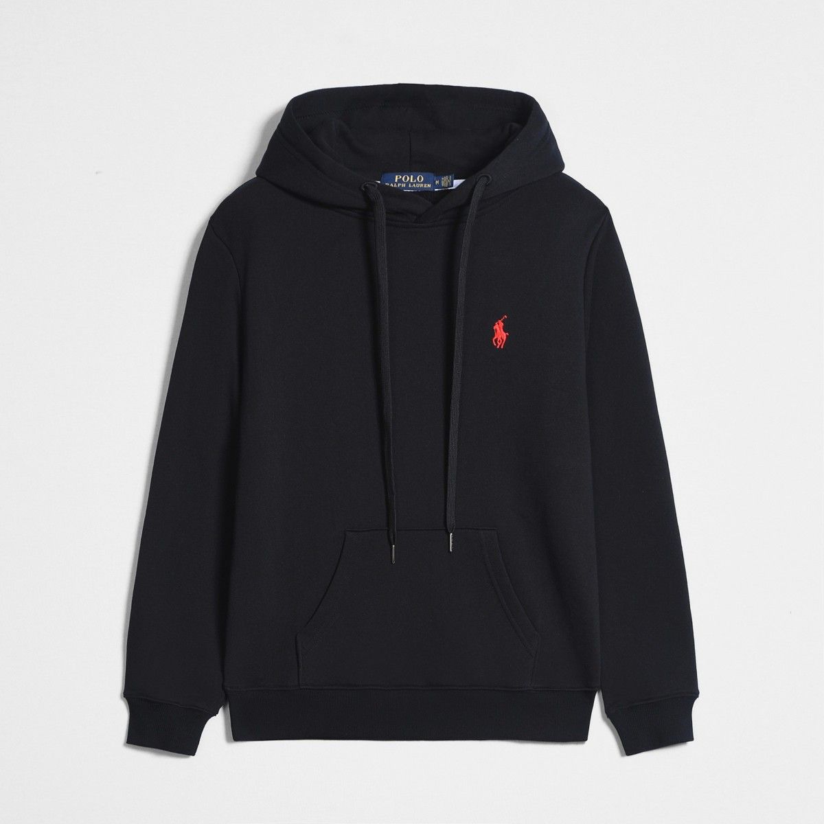 Pullover black red