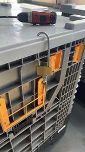 Caja de palés de plástico sólido apilable plegable de HDPE resistente grande/contenedor de almacenamiento para agricultura de frutas con asa - Product Image 6