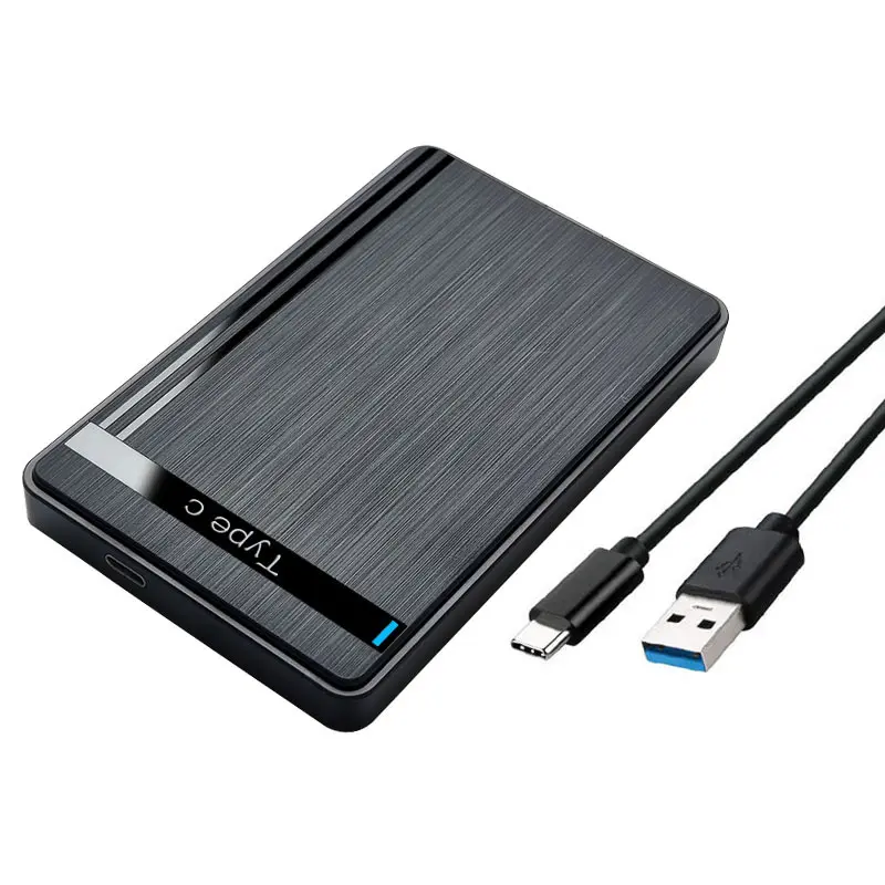 Casing HDD 2.5 "SATA ke USB 3.0 perangkat keras PENUTUP UNTUK Disk SSD kotak HDD USB C 3.1 Gen 2 casing pelindung HDD eksternal HD