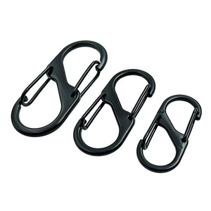 Stainless Steel <strong>S</strong> Type Carabiner with <strong>Lock</strong> Keychain Hook Buckle Camping <strong>Key</strong>-<strong>Lock</strong> Backpacks Keyring for Camping Hiking - Product Image 1