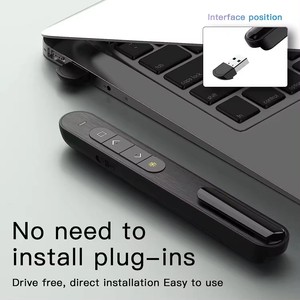 Conpresentatore senza fili pagina Laser rosso tornitura del Volume di controllo PPT presentazione USB 2.4GHz puntatore del Mouse telecomando - Product Image 6