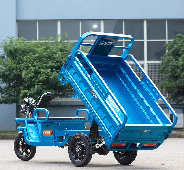 Electric Vehicle Tricycles Three Wheeled Electric Motorcycle Cargo Electric Loader truck 1000w 1200w 1500w for agricultural