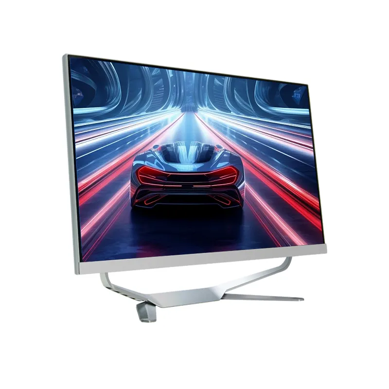 Komputer Desktop Gaming terlaris, komputer game CPU 24 inci layar datar PC Xeon E5 2673V3 untuk rumah kantor