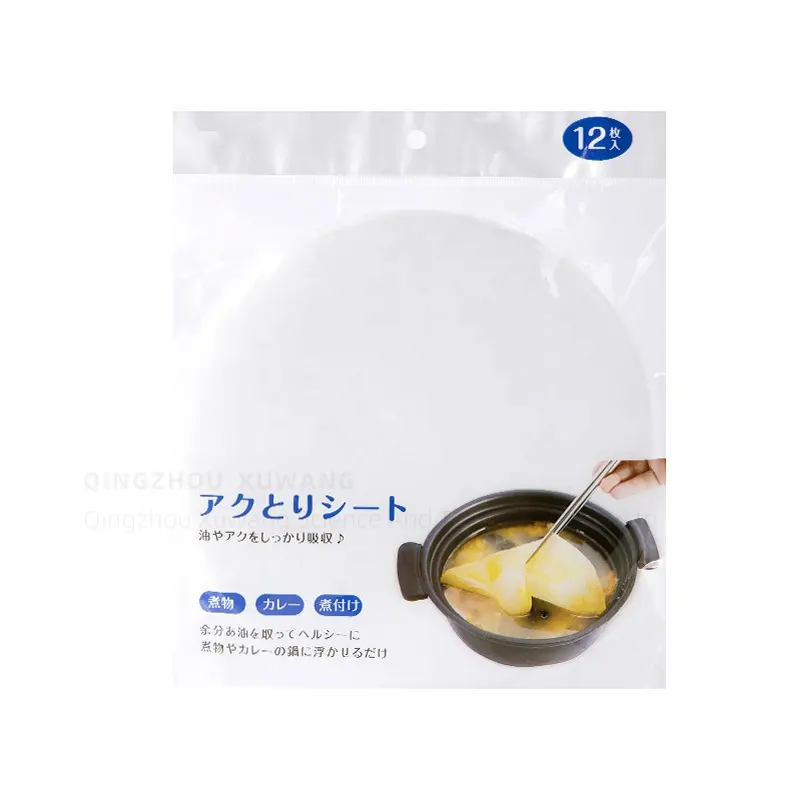 Vente chaude Offre spéciale Feuilles de papier absorbant l'huile de soupe jetables pour grossiste