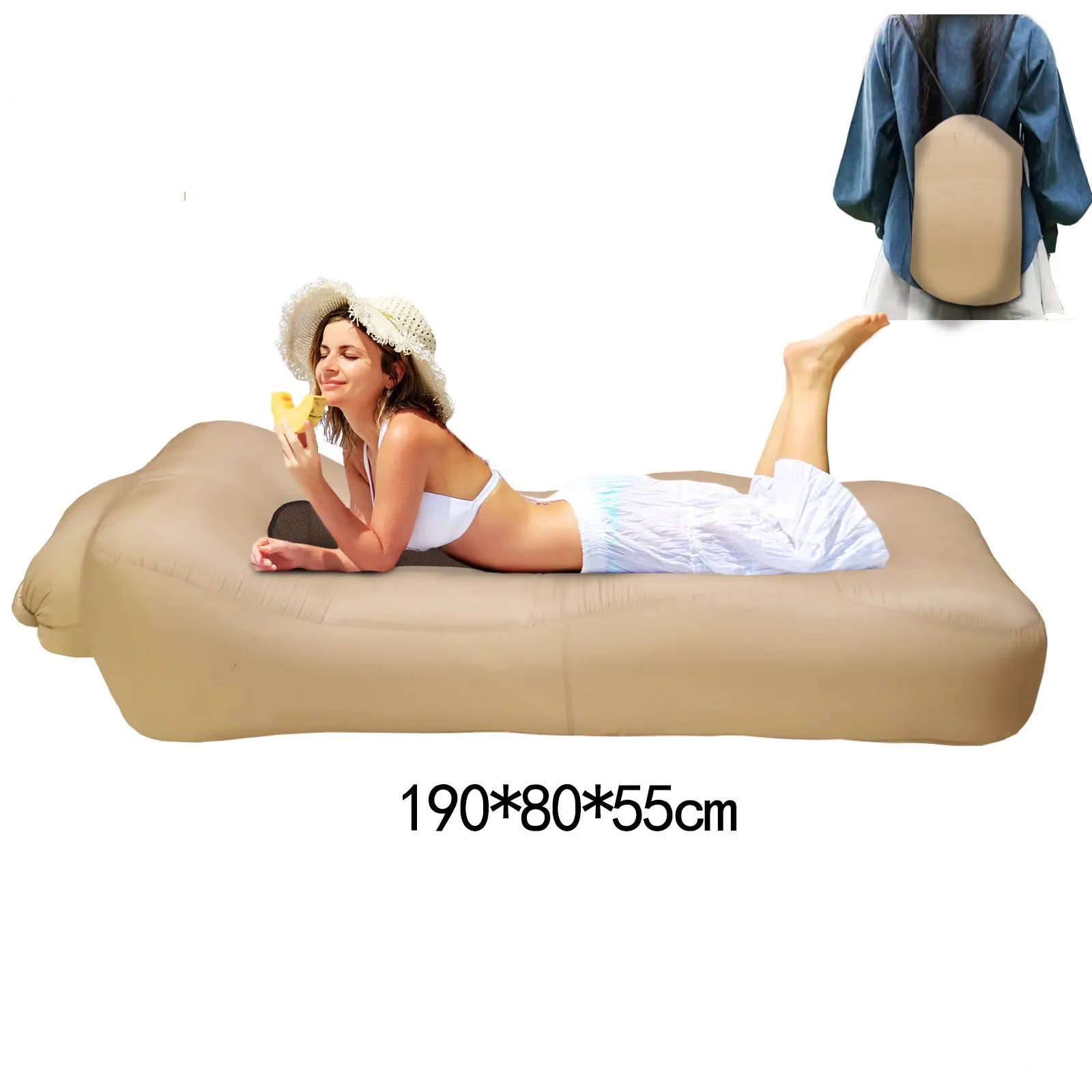 Tumbona inflable para adultos, el mejor sofá perfecto para acampar y hacer senderismo