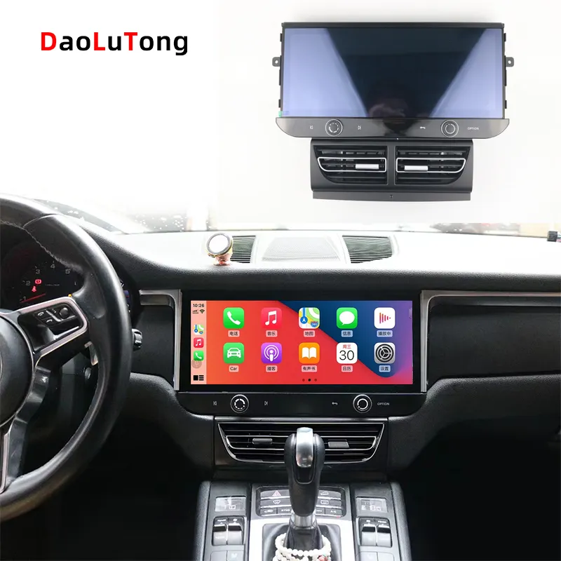 12.3 polegada dvd rádio do carro estéreo android 11 tela sensível ao toque multimídia player carplay gps navegação Para Porsche Macan 2014-2017