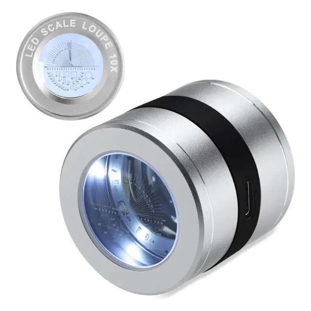 Nuova lente d'ingrandimento all'ingrosso gioielliere lente d'ingrandimento 10x LED e UV lampada di illuminazione