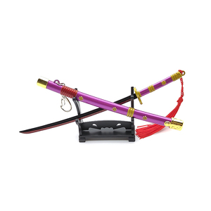 Özel Mini kılıç Metal mor Mini sihirli kılıç anahtarlık küçük Anime kılıç tek parça roronoa zoro için - Product Image 6