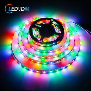 5V Magic RGB Светодиодная лента Ws2812 60 72 96 144 светодиодов/м высокая яркость индивидуальная адресная Ws2812 RGB программируемая Светодиодная лента - Product Image 3