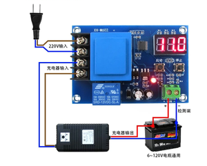 XH-M602 di controllo digitale del modulo di controllo della carica della batteria AC 220V al litio caricabatteria scheda di protezione dell'interruttore di controllo - Product Image 1