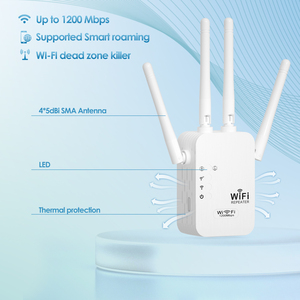 Wps Easy Setup Wifi Range Extender 1200mbps Dual Band Wifi Repeater 2.4/<strong>5ghz</strong> Internet <strong>Wi</strong>-<strong>fi</strong> Signal Booster - Product Image 2