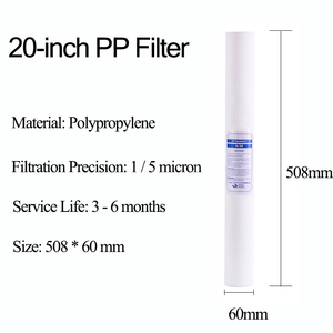 用于水过滤系统的20英寸1微米PP沉积物滤筒去除沉积物 - Product Image 2
