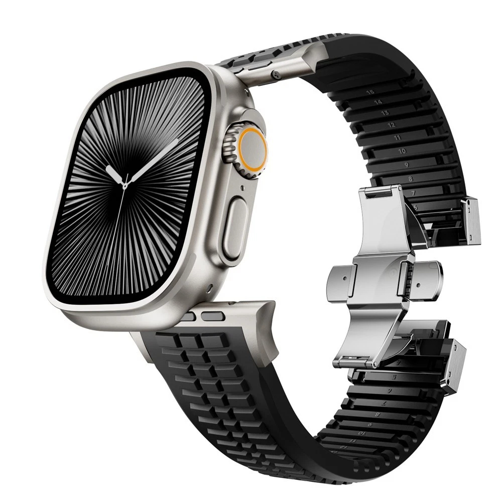 boucle noire + argent (bracelet de montre uniquement)