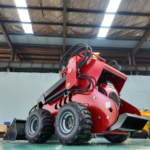 Бесплатная доставка, Рабочий вес, мини-колесо/гусеничный погрузчик с лесным мульчером, газонокосилка - Product Image 5