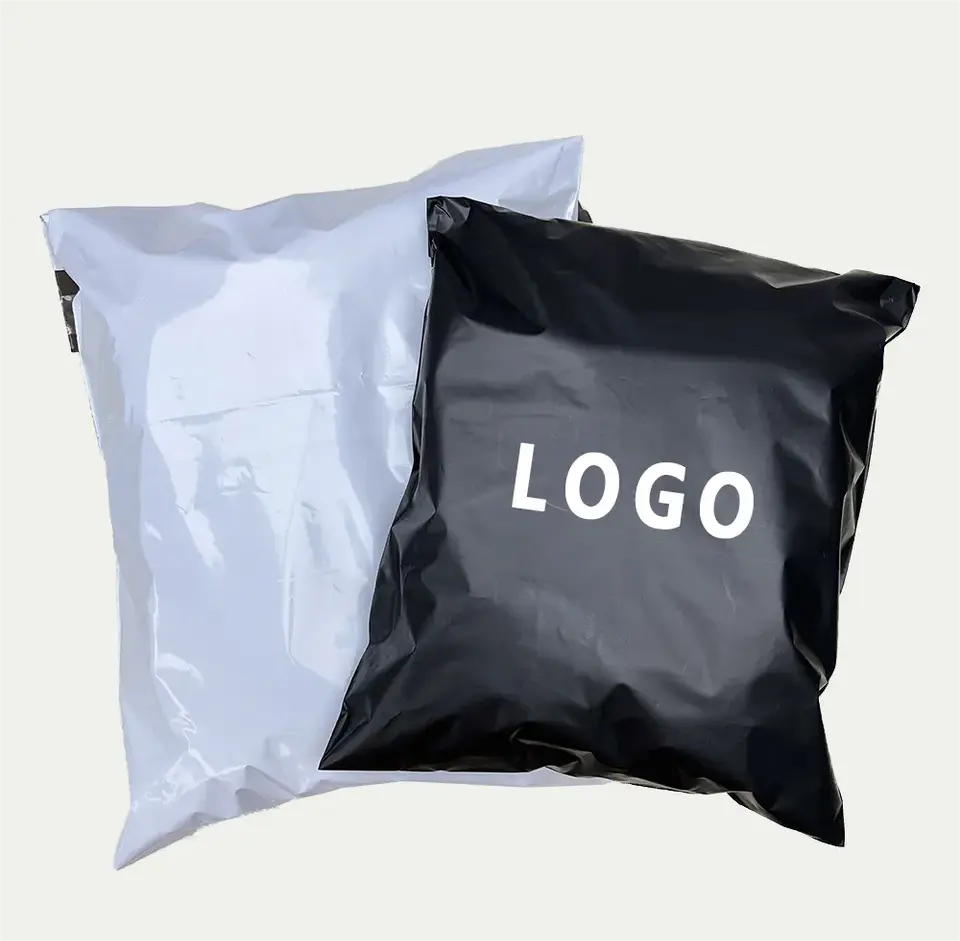 Logo poly mailers express plastic clothes shipping packaging bag Eco compostabile poly bag e stampa personalizzata affrancatura busta bag