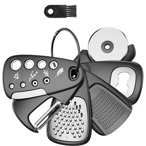 Mutfak alet 6 parça Set içerir kavun rende ot kesici sarımsak rende konserve açacağı peynir rende Pizza kesici aracı Set - Product Image 1