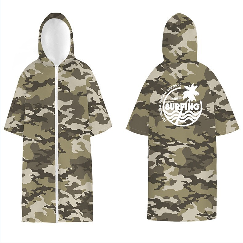 Estilo de cremallera-camuflaje